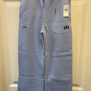 GAP Kids size S 6/7 Stitch Sweatpants light blue